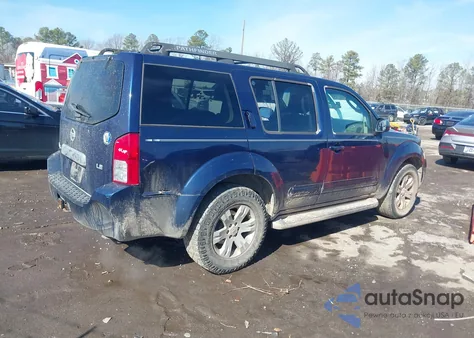 2006 Nissan Pathfinder Le z USA, uszkodzony, nr VIN 5N1AR18W76C620548